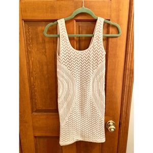 Flattering Fitted White Dress!